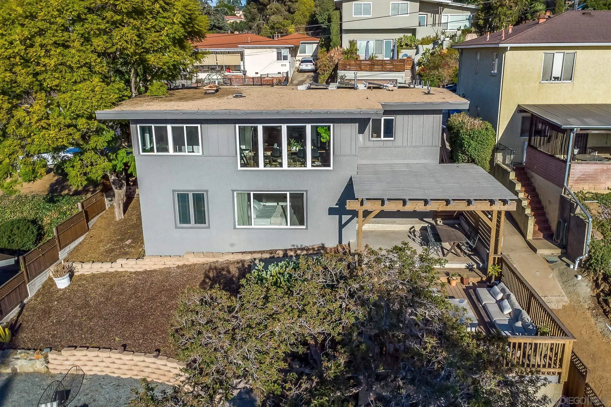 4344 Avon Drive La Mesa, CA 91941 - Photo 36 of 50 an aerial view of a house