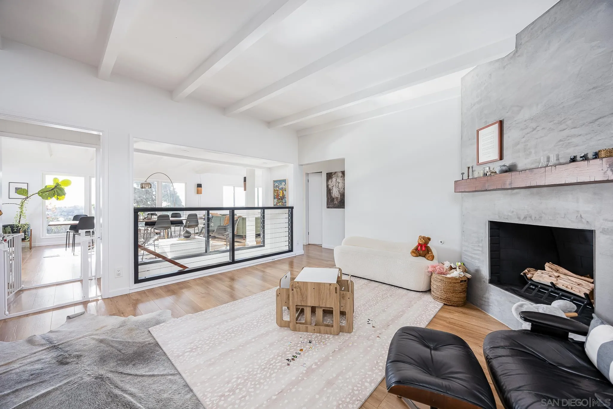 4344 Avon Drive La Mesa, CA 91941 - Photo 4 of 50 a living room with furniture and a fireplace