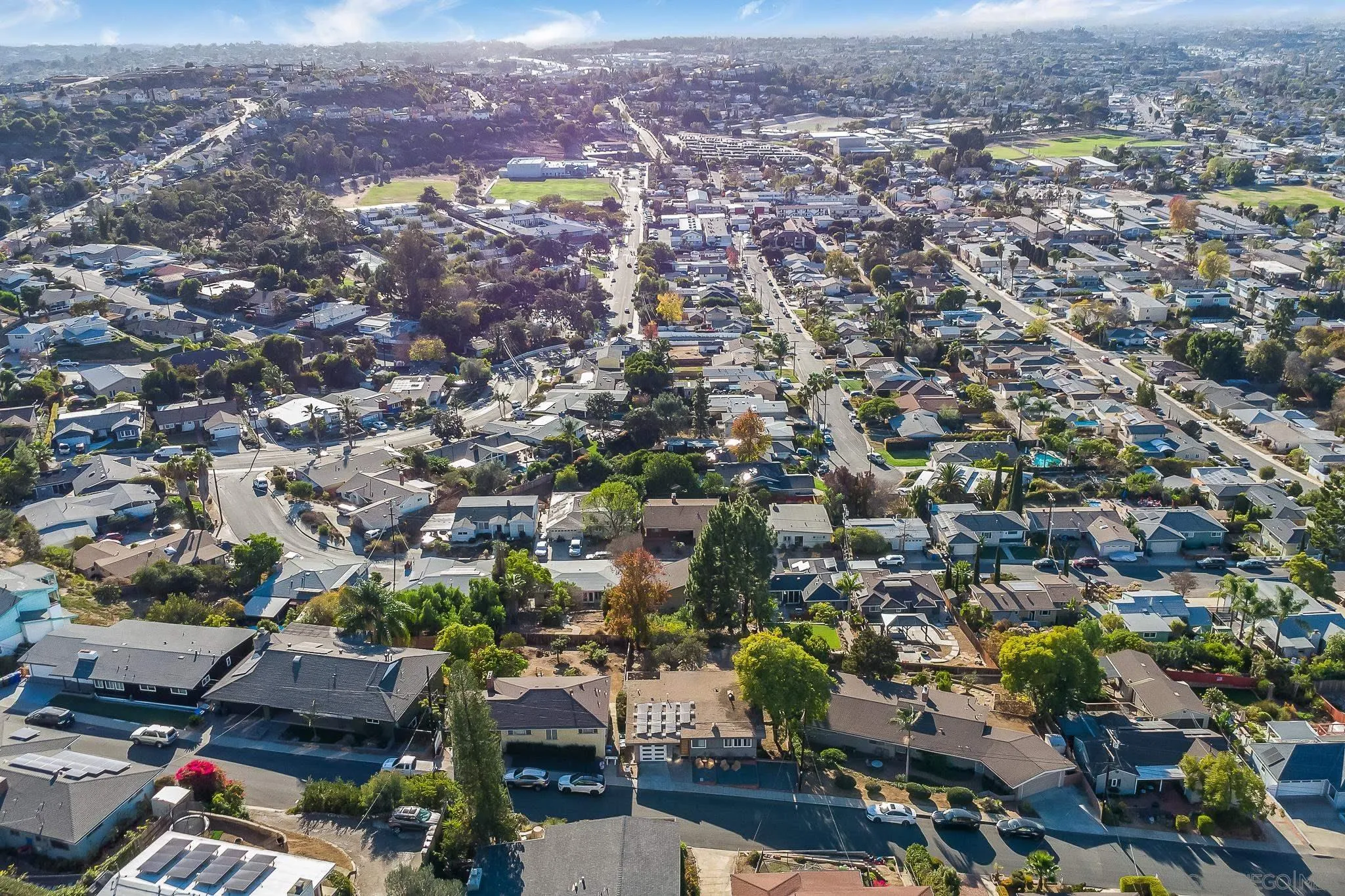 4344 Avon Drive La Mesa, CA 91941 - Photo 42 of 50 an aerial view of a city