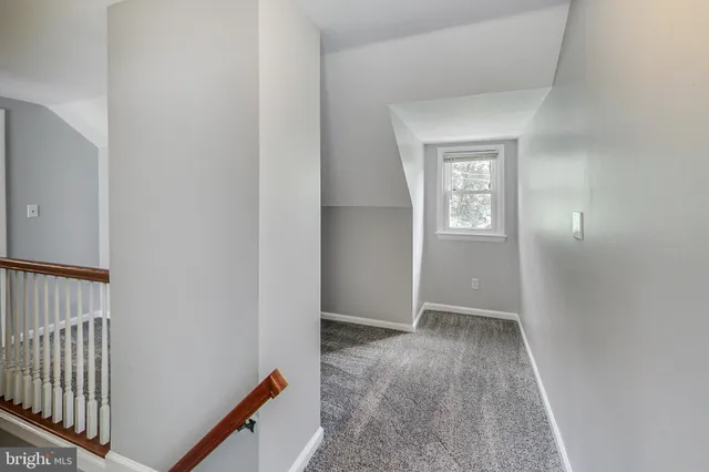 a view of hallway with window