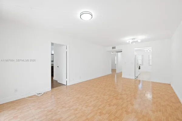 a view of an empty room