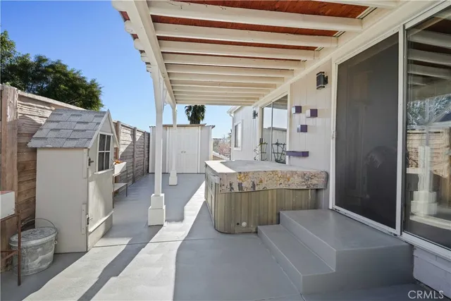 a view of balcony and patio