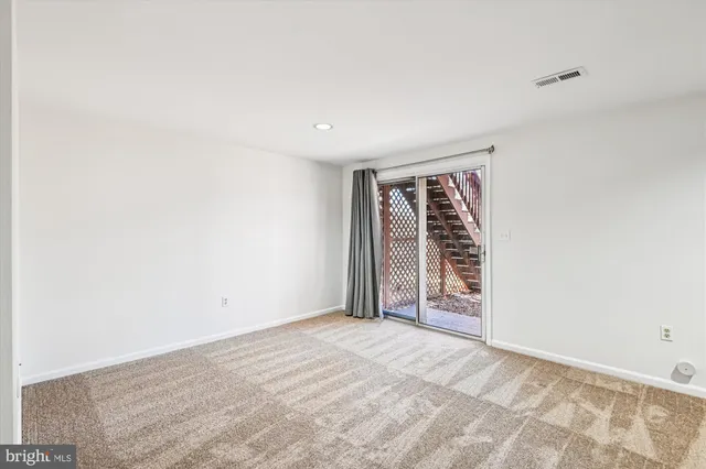 a view of an empty room