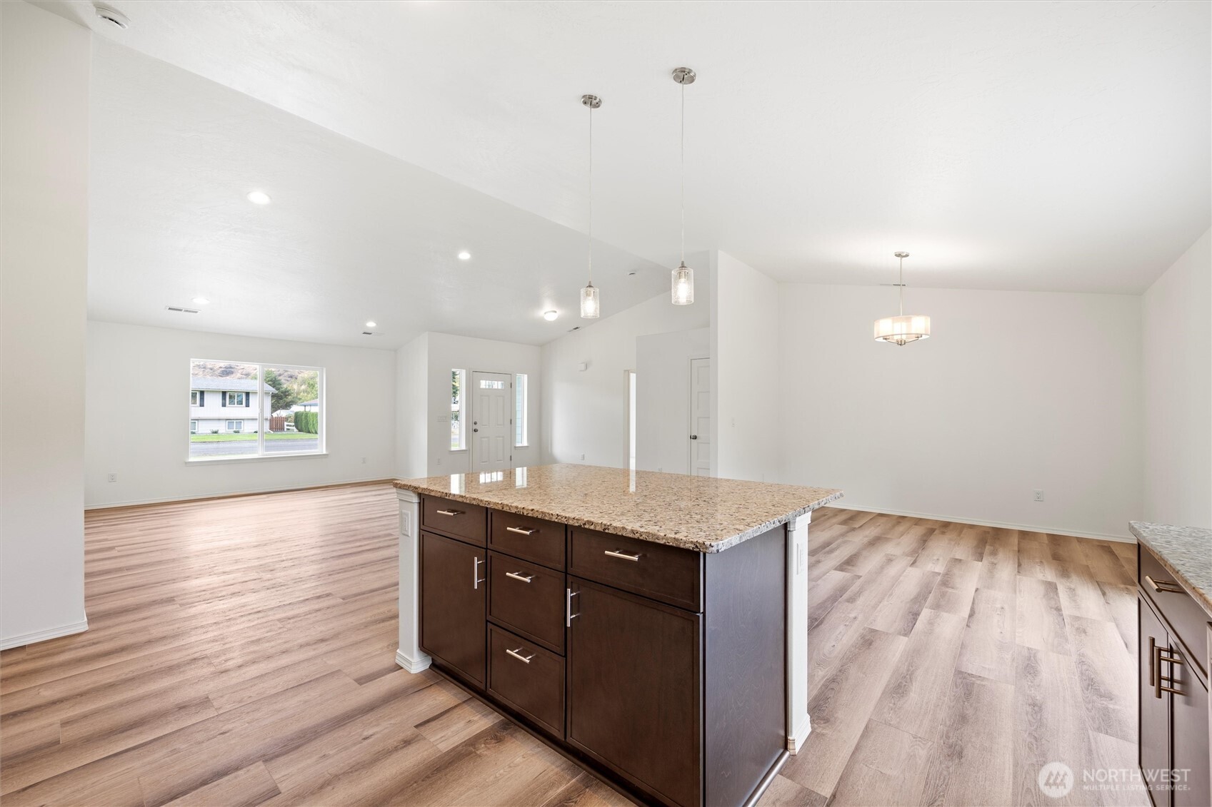 1507 South 5th Street Dayton, WA 99328 - Photo 11 of 35 a spacious bathroom with a granite countertop sink a toilet and a shower