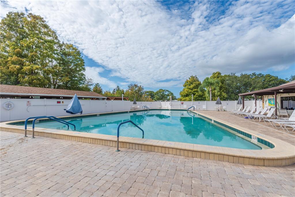 1001 Starkey Road, Unit 767 Largo, FL 33771 - Photo 2 of 41 swimming pool view with plants