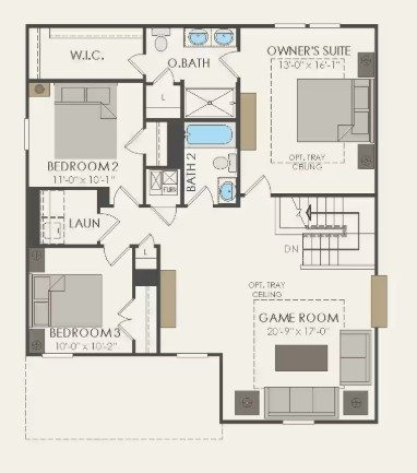 1307 Sky Rdg Court Belton, TX 76513 - Photo 36 of 36 Centex Homes, Sandalwood/HC102 floor plan second level
