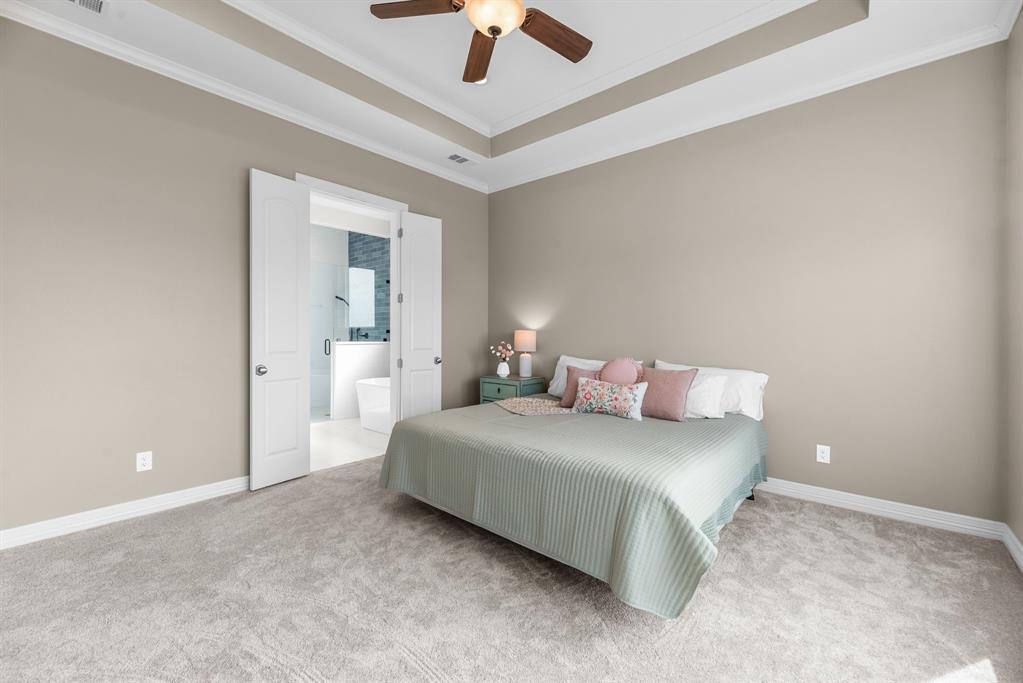 3016 Lake Ridge Drive Streetman, TX 75859 - Photo 40 of 40 The split floor plan ensures that the primary suite has privacy from the other bedroom downstairs.