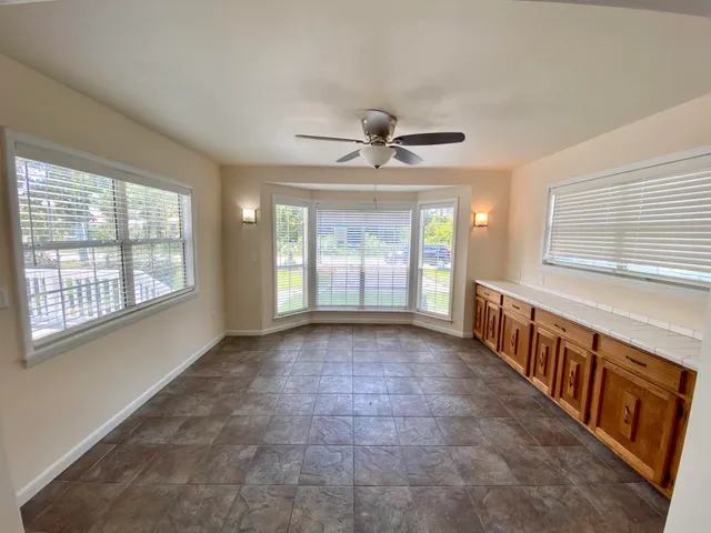 a view of an entryway with a window