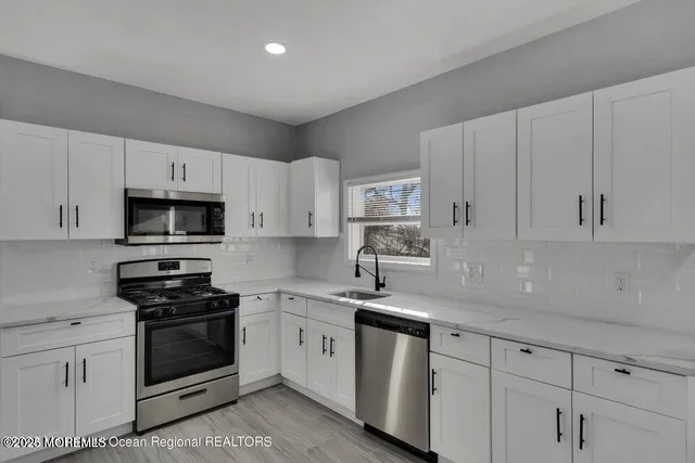 a bathroom with a window