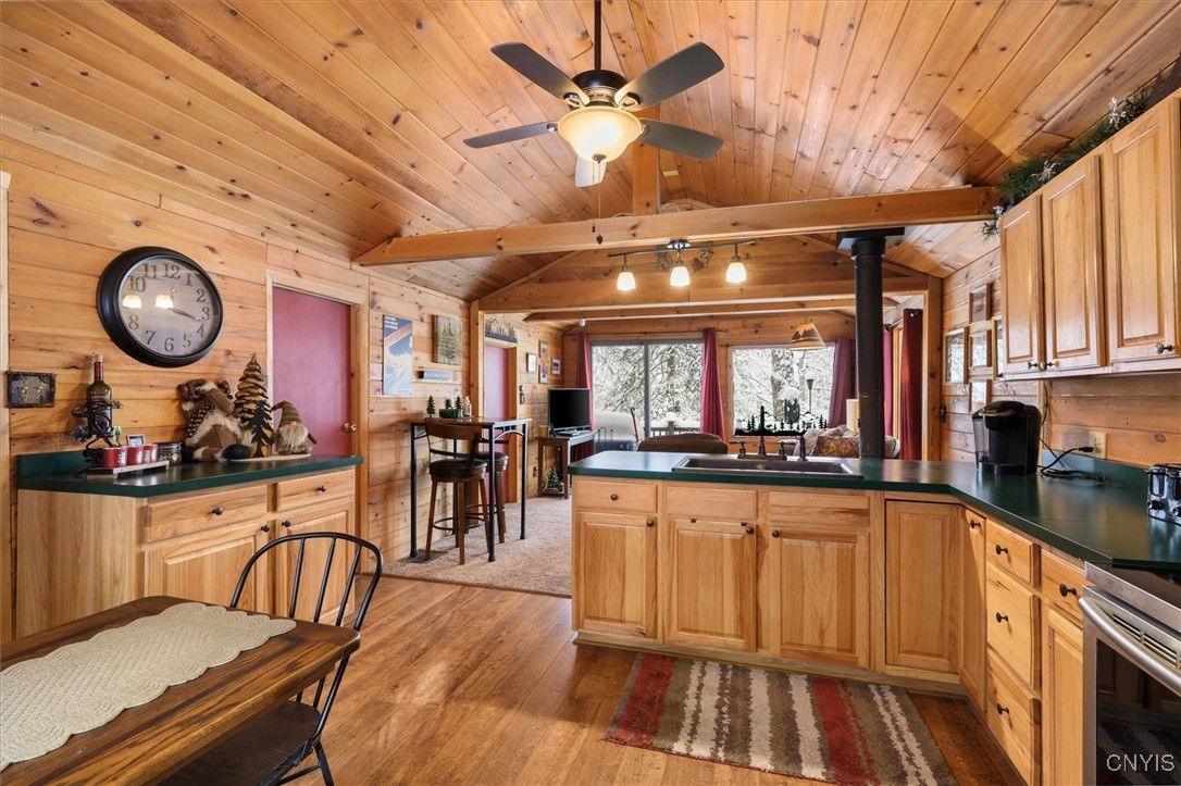 108 Long View East Webb, NY 13420 - Photo 6 of 23 Kitchen has plenty of cupboard and counter space