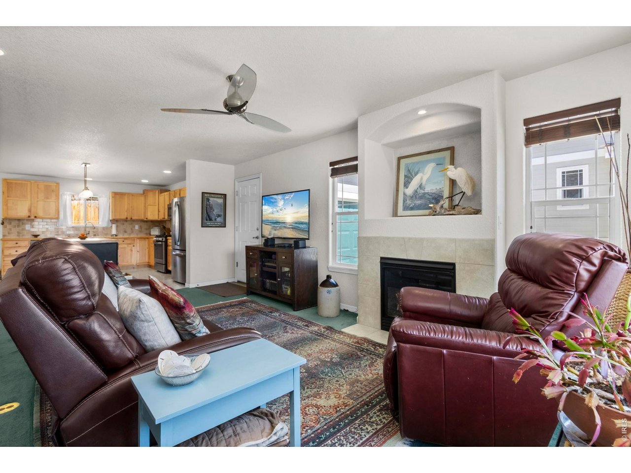 2868 Pleasant Valley Road Fort Collins, CO 80521 - Photo 7 of 30 Cozy living room with gas fireplace