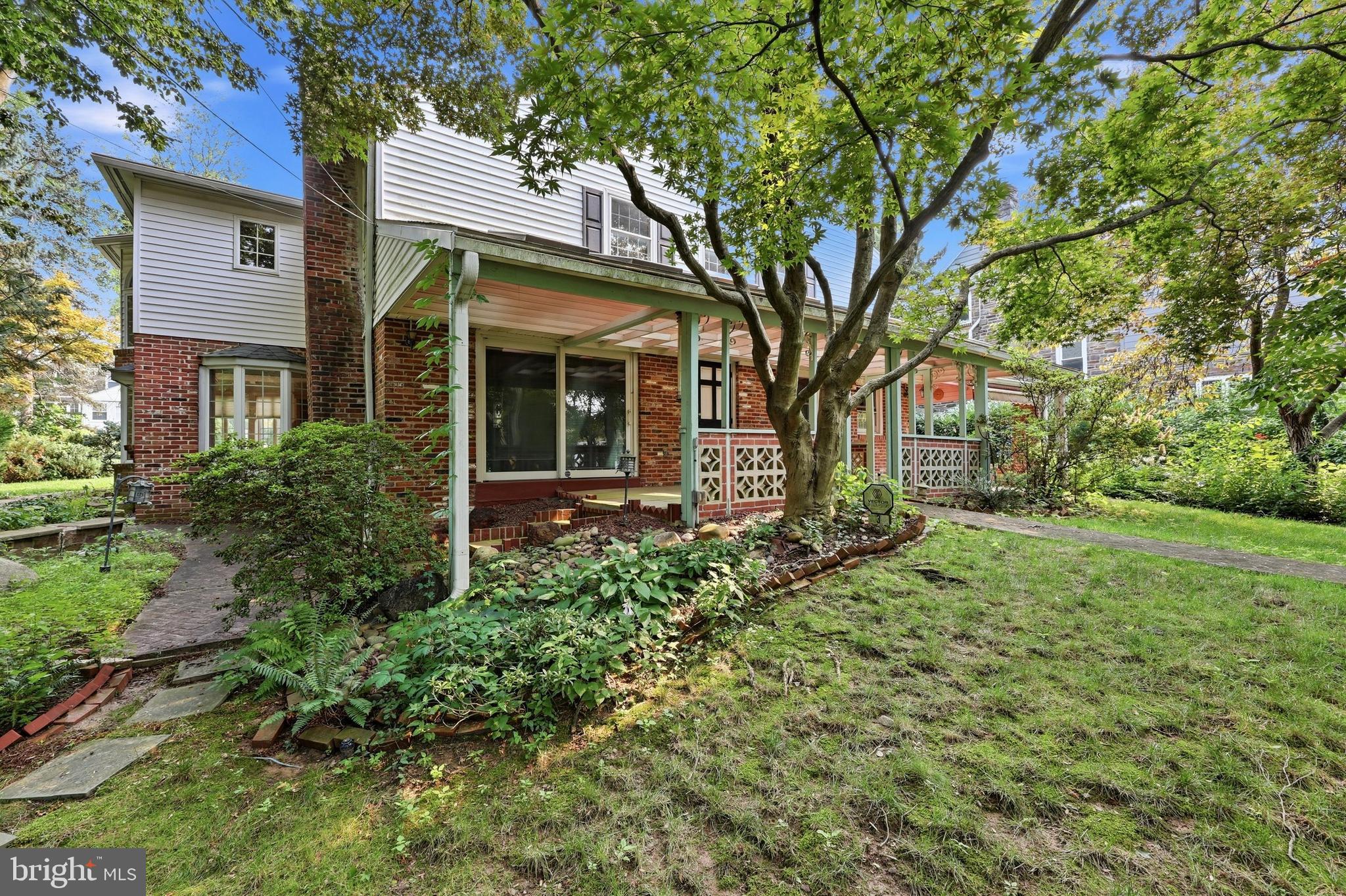 3 West Amherst Road Bala Cynwyd, PA 19004 - Photo 37 of 37 Back Exterior with beautiful plantings