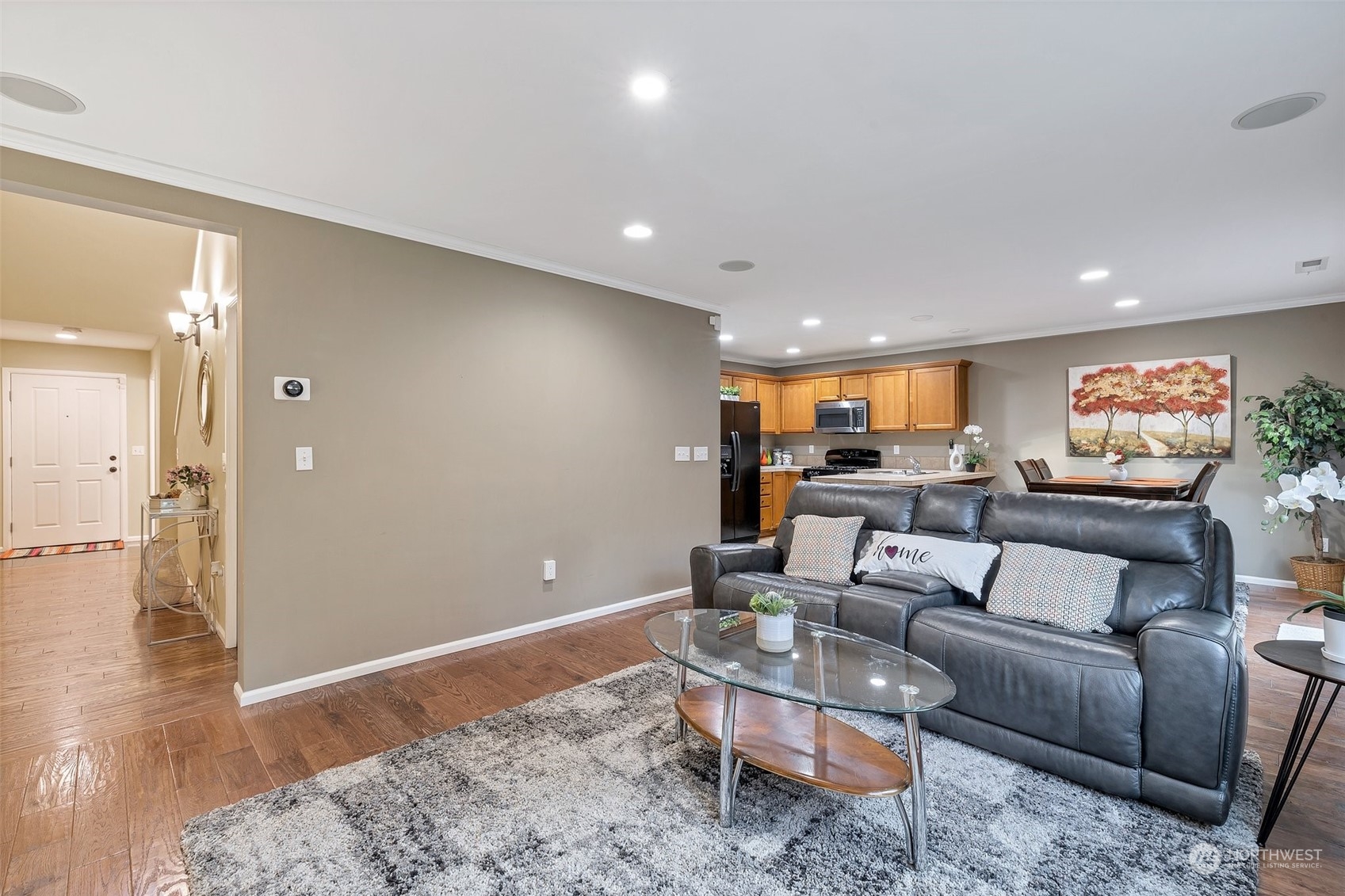 16603 42nd Avenue Southeast Bothell, WA 98012 - Photo 7 of 35 a living room with furniture and a wooden floor