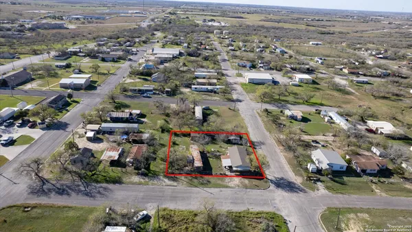 an aerial view of multiple house