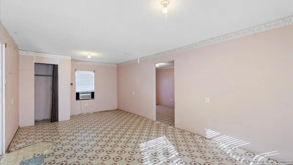 a view of a big room with a natural light