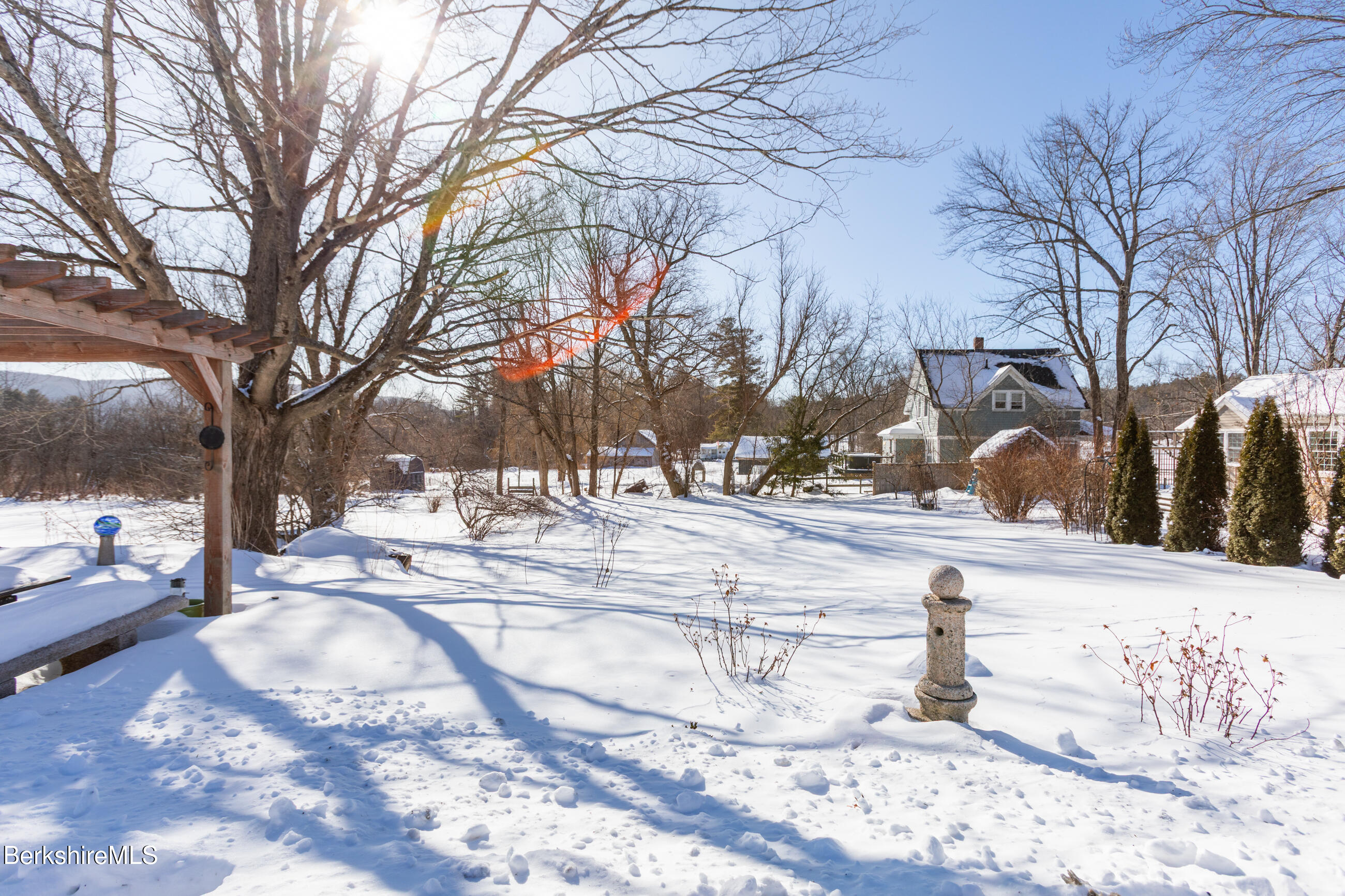 35 Chapman Road Pittsfield, MA 01201 - Photo 33 of 43 a view of a yard covered with snow