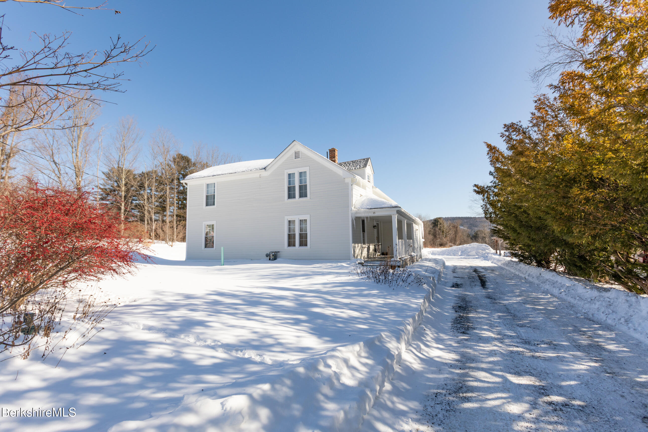 35 Chapman Road Pittsfield, MA 01201 - Photo 40 of 43 a view of a house with a yard