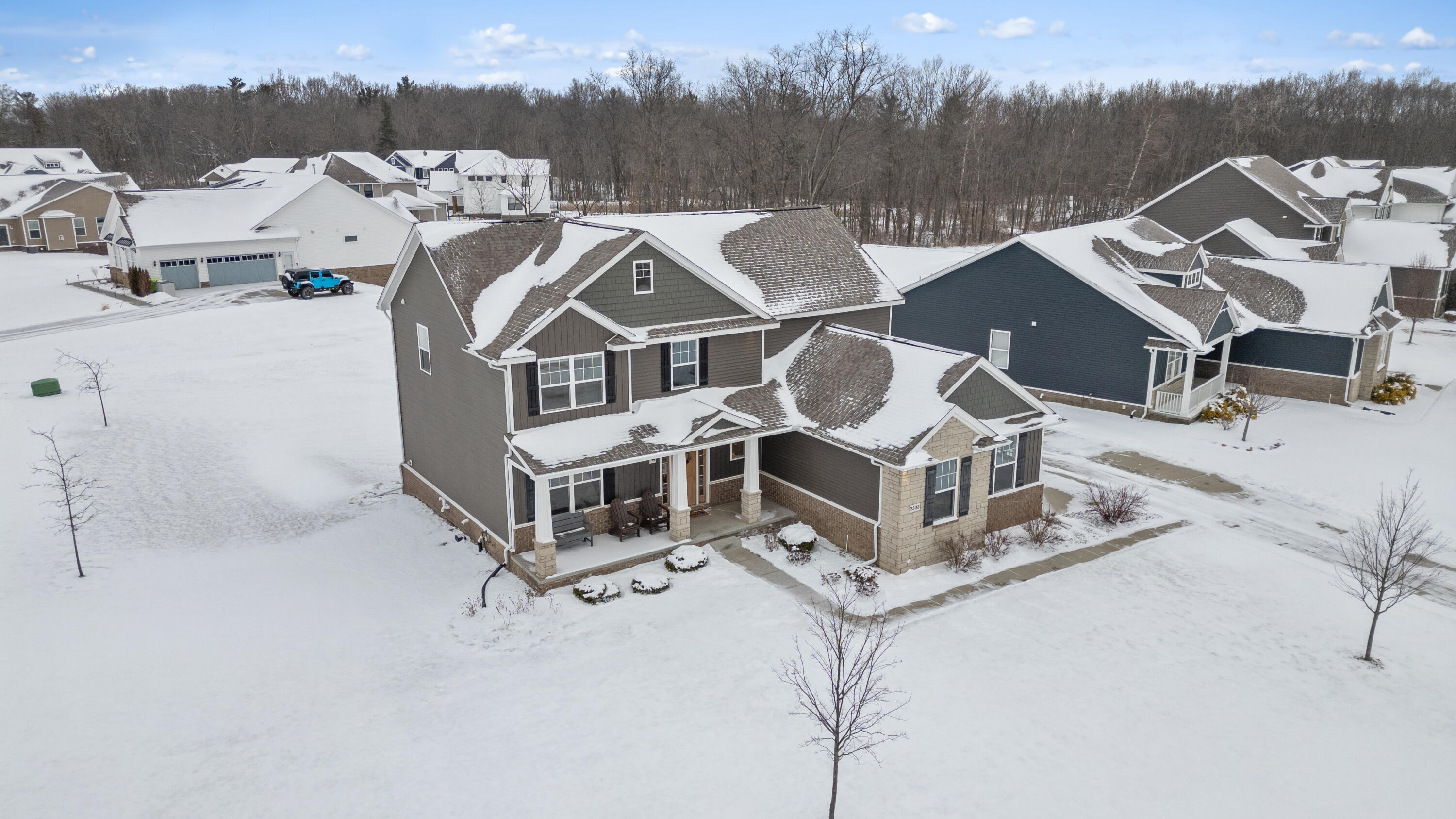 2333 Torrey Pine Court Howell, MI 48855 - Photo 35 of 47 Exterior SE Drone