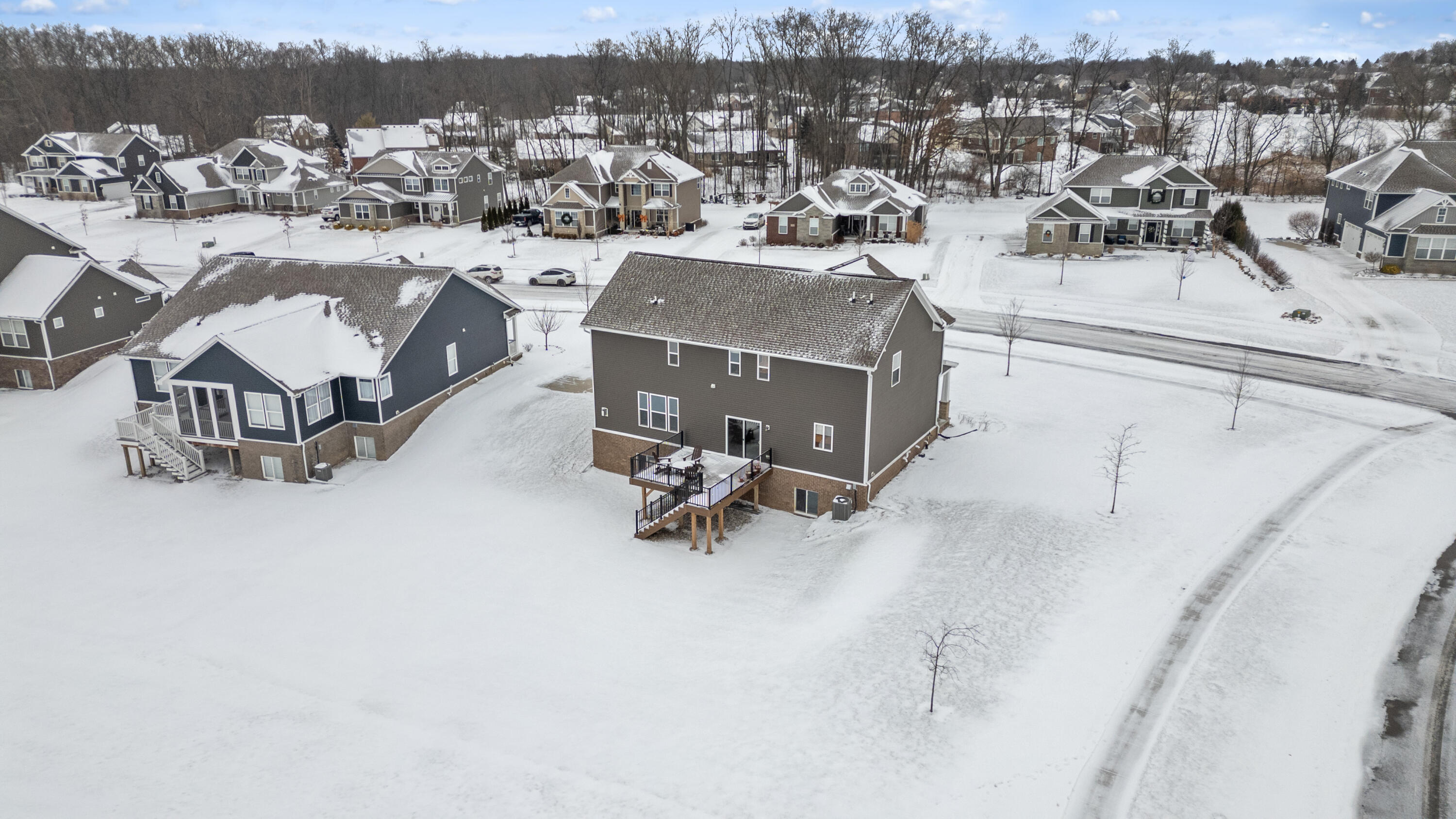 2333 Torrey Pine Court Howell, MI 48855 - Photo 38 of 47 Exterior SW Drone