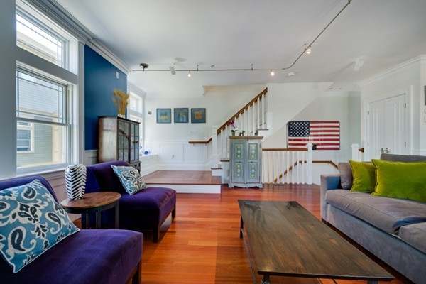 100 Vernon Street, Unit 6 Somerville, MA 02145 - Photo 4 of 10 a living room with furniture and wooden floor