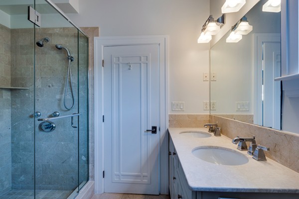 100 Vernon Street, Unit 6 Somerville, MA 02145 - Photo 7 of 10 a bathroom with a sink shower and a mirror