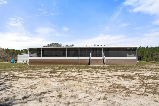 a view of a big house