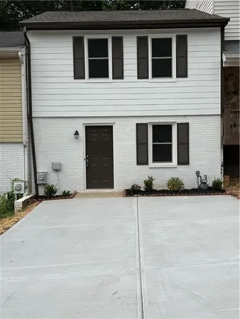 a side view of a house