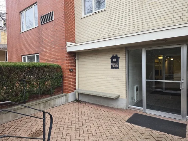 a view of a house with a door
