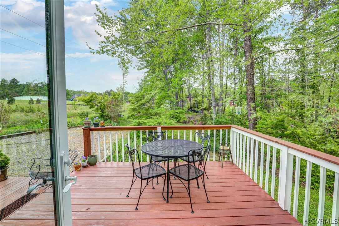 4151 Broad St Road Gum Spring, VA 23065 - Photo 32 of 38 a view of a balcony with furniture and wooden floor