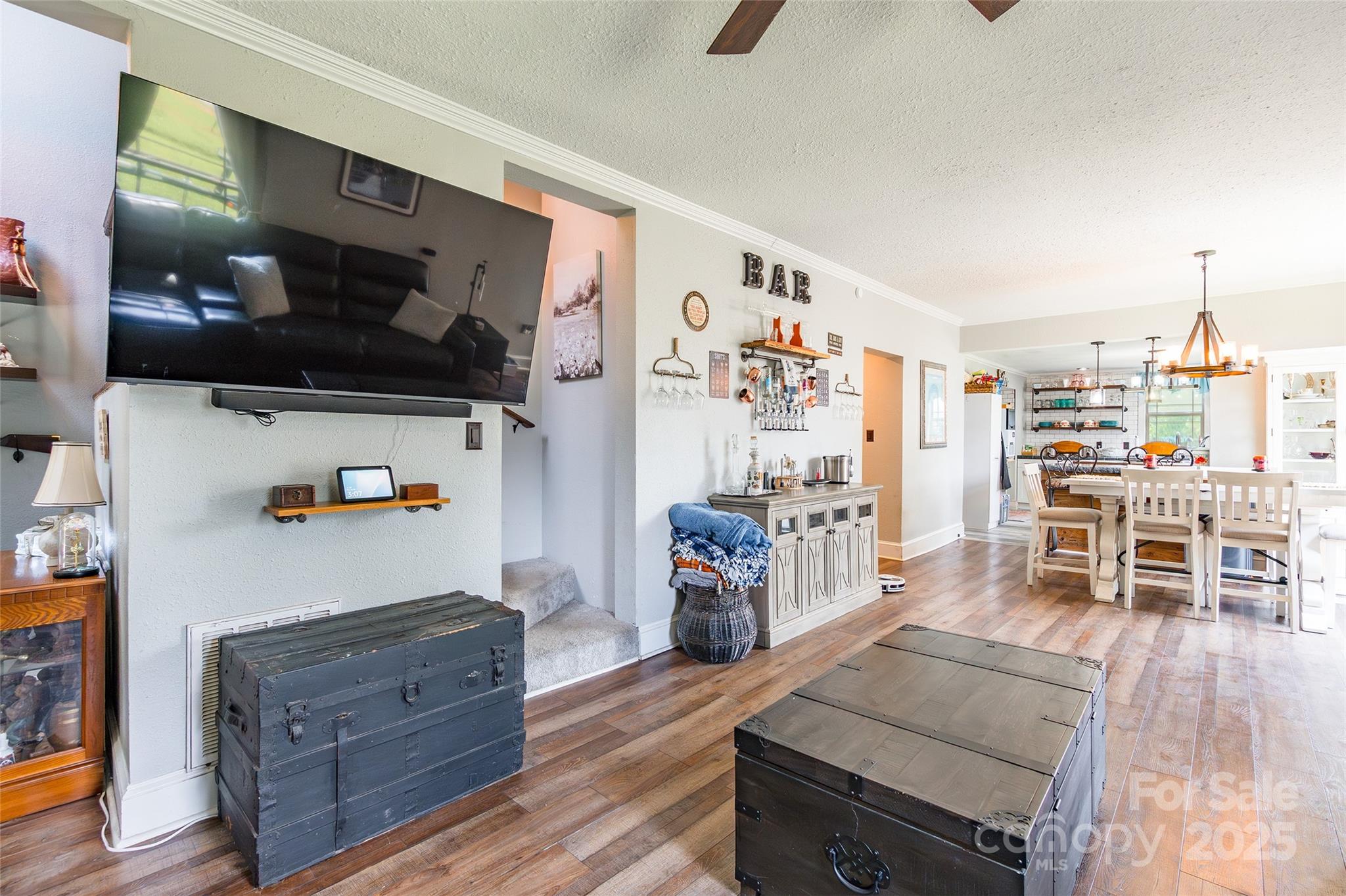 106 Guffey Road Cherryville, NC 28021 - Photo 5 of 41 a living room with furniture and a flat screen tv