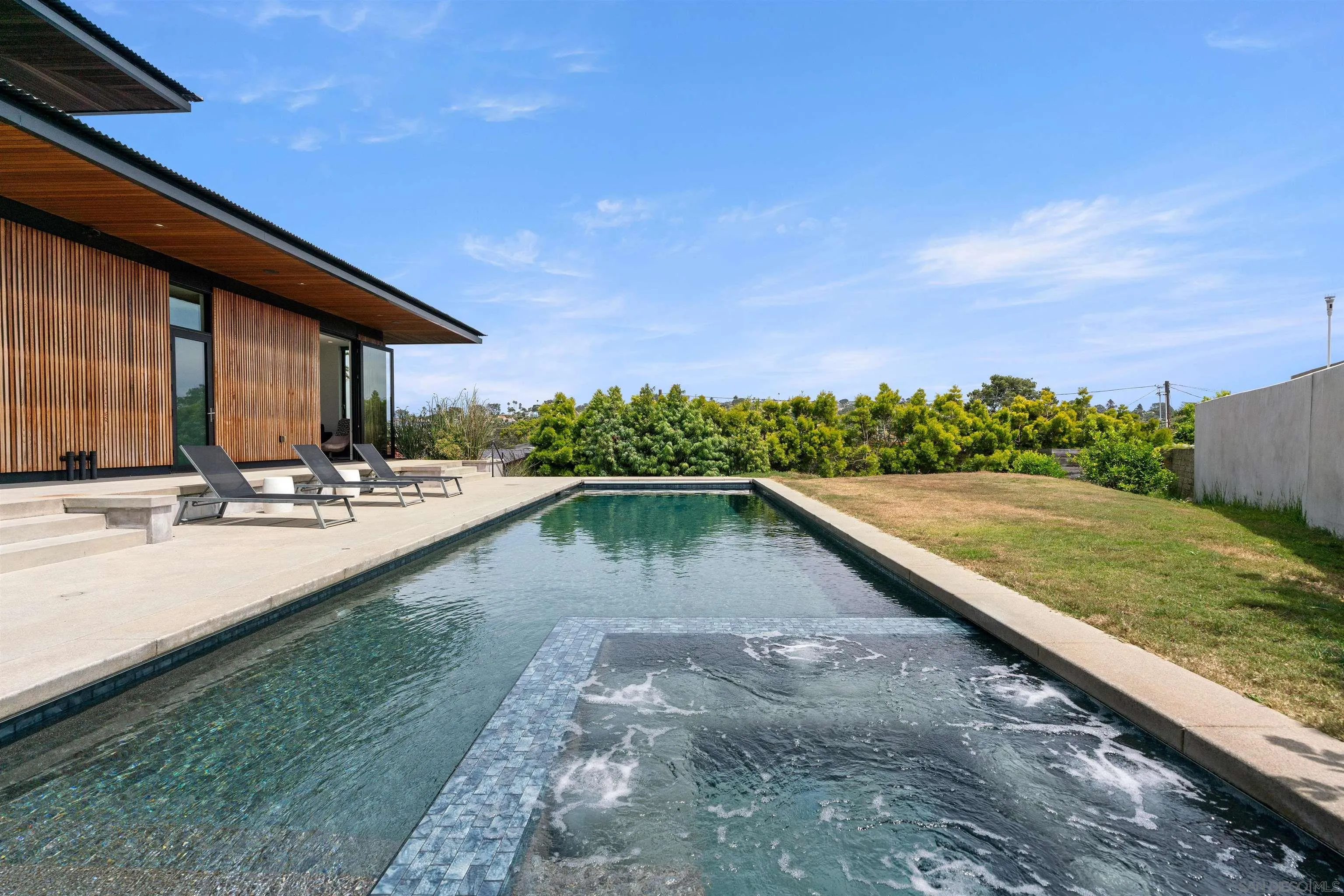 223 Ocean Street Solana Beach, CA 92075 - Photo 41 of 47 a view of swimming pool with outdoor seating and plants