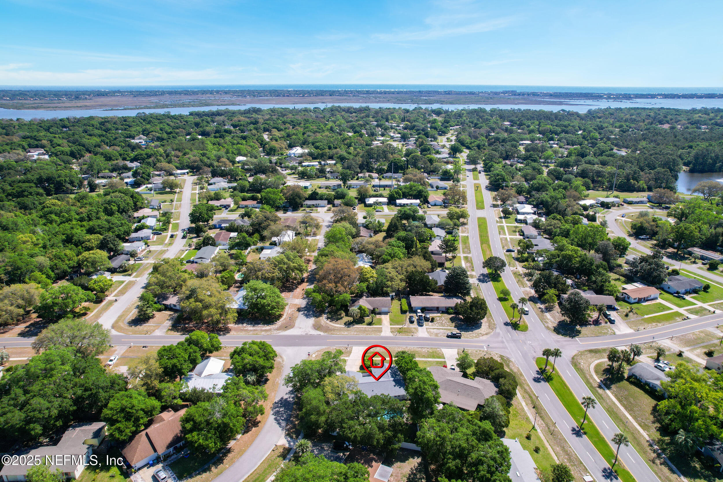 971 Viscaya Boulevard St. Augustine, FL 32086 - Photo 45 of 47 an aerial view of residential houses with outdoor space