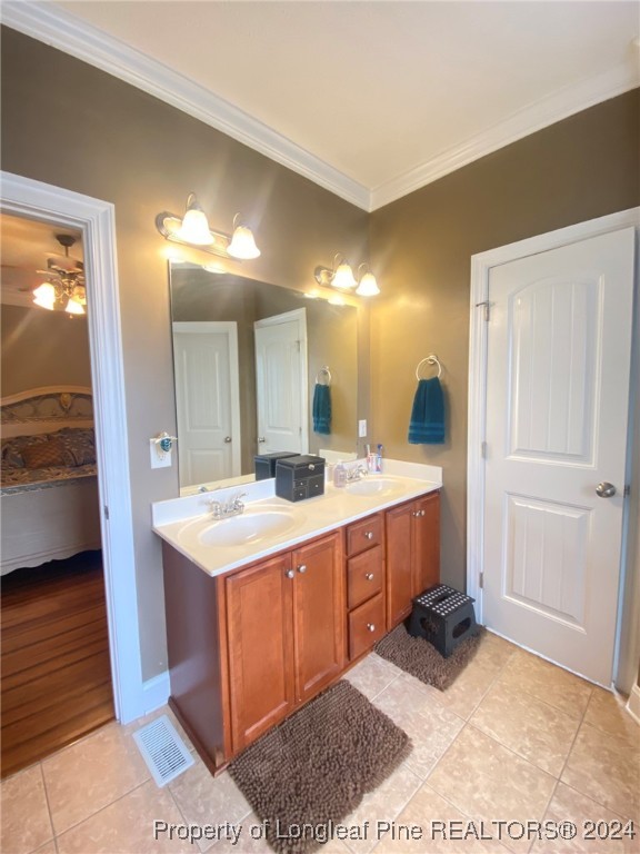 2729 H Bullard Road Hope Mills, NC 28348 - Photo 11 of 15 a large bathroom with a sink and a mirror