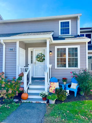 a front view of a house