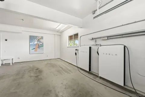 a view of garage and window