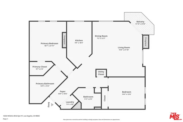 $925,000 | 12222 Wilshire Boulevard, Unit 411, Los Angeles, CA 90025