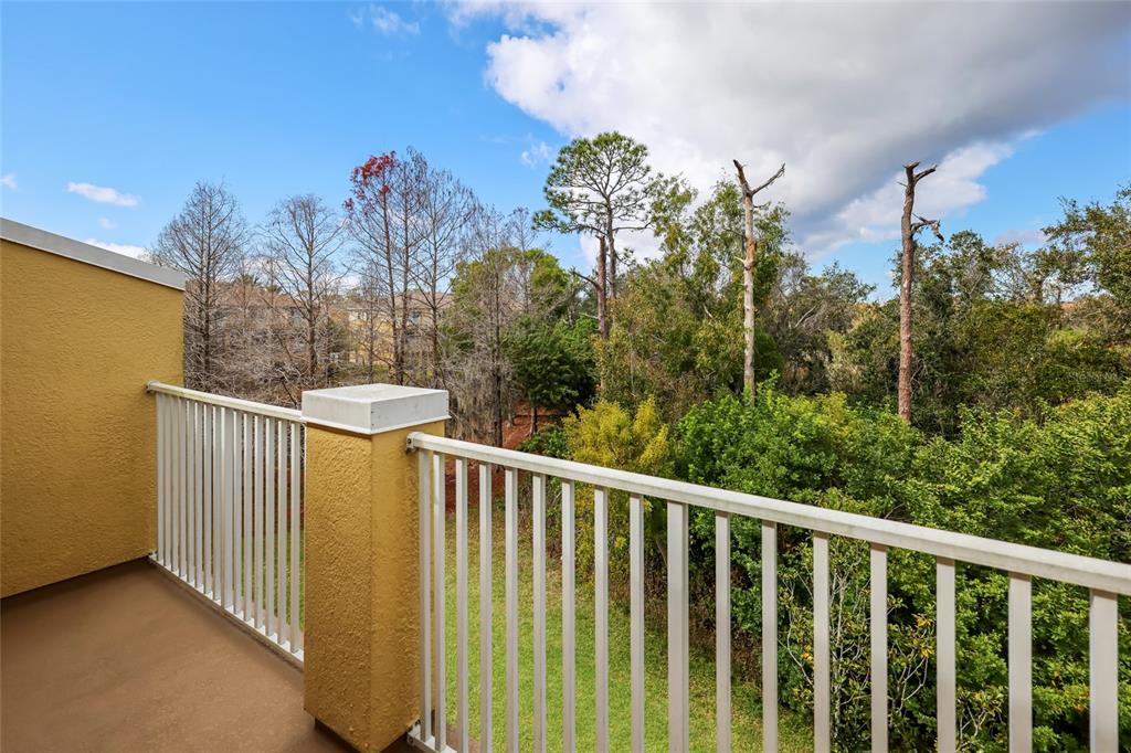 8907 White Sage Loop Lakewood Ranch, FL 34202 - Photo 21 of 33 a balcony with wooden floor and fence