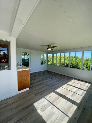 wooden floor with a window