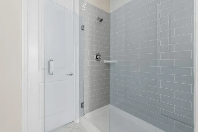 a view of a backyard with tree s