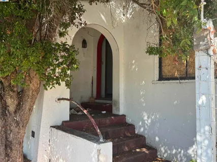 a front view of a house