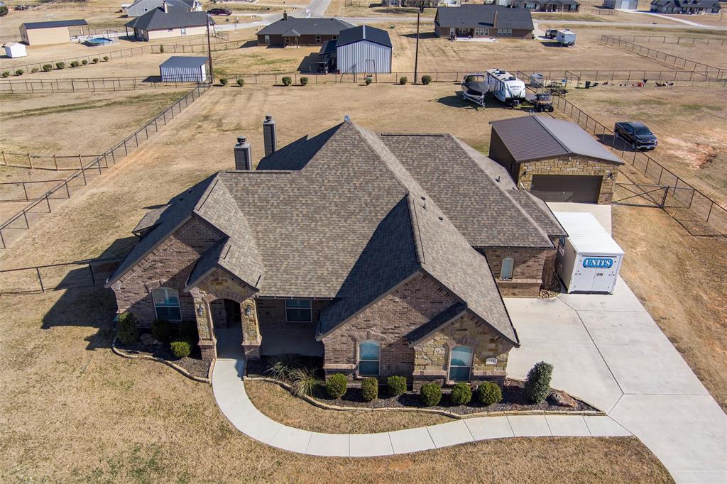 121 Bluff Ridge Court Paradise, TX 76073 - Photo 28 of 33 Aerial view of property and surrounding area