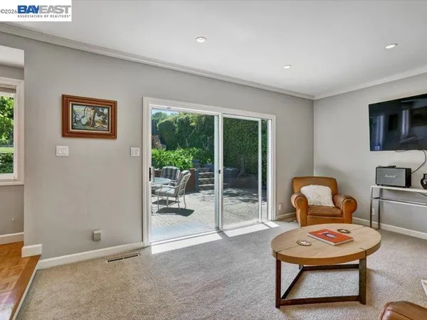 a room with furniture and a window