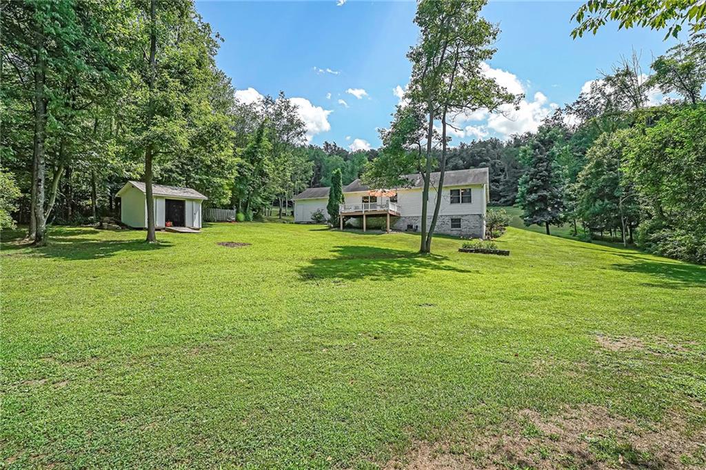 563 Leeper Road Georgetown, PA 15043 - Photo 23 of 25 View from the rear of the property that provides ultimate privacy and country setting.