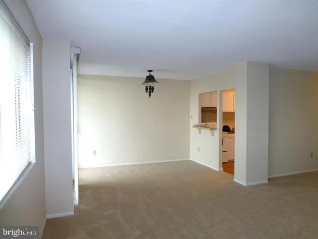 a view of a room with a empty space