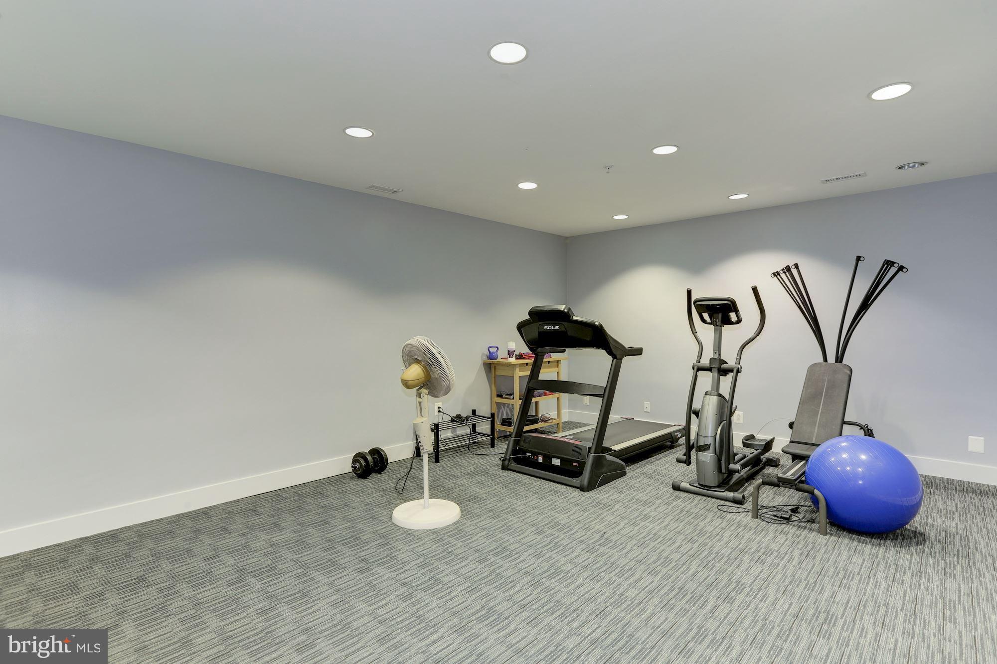 449 R Street Northwest, Unit 10 Washington, DC 20001 - Photo 19 of 23 a view of a room with gym equipment