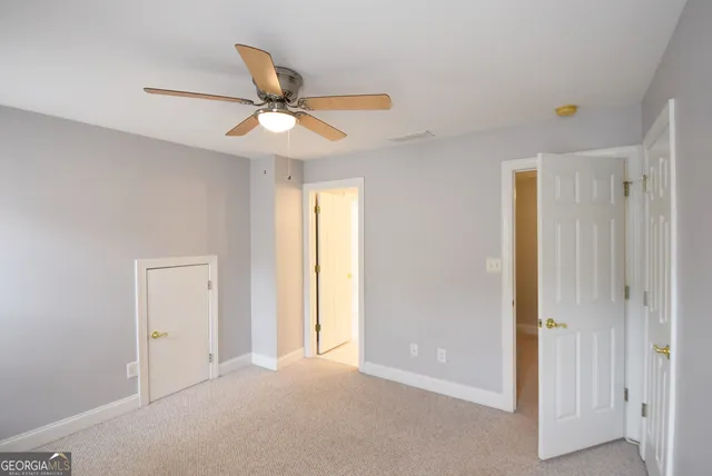 a view of an empty room