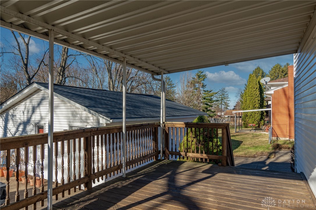 85 Quinby Lane Riverside, OH 45432 - Photo 33 of 47 covered rear deck photo