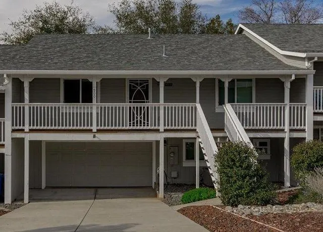a front view of a house with entryway