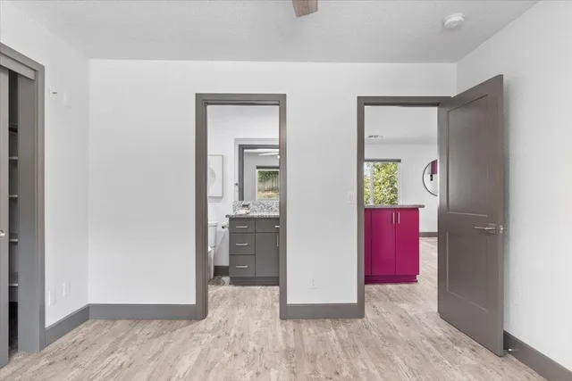 wooden floor in a gallery