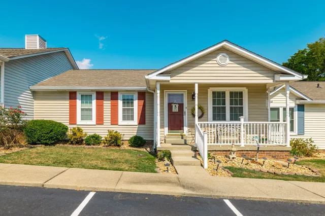 a front view of a house